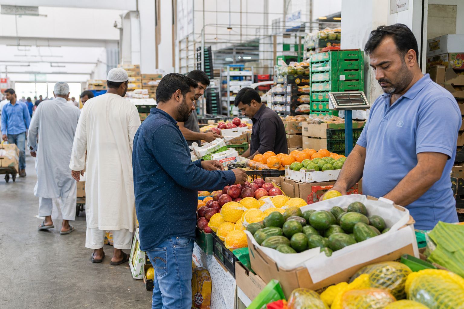 Fresh produce at Al Aweer